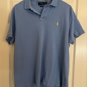 Ralph Lauren Light Blue Polo with Yellow Pony
